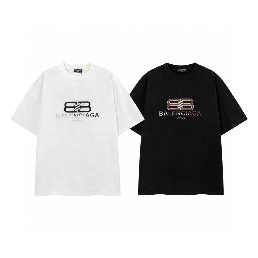 【初夏新作】BALENCIAGAバレンシアガ シリコンプリント半袖Tシャツ