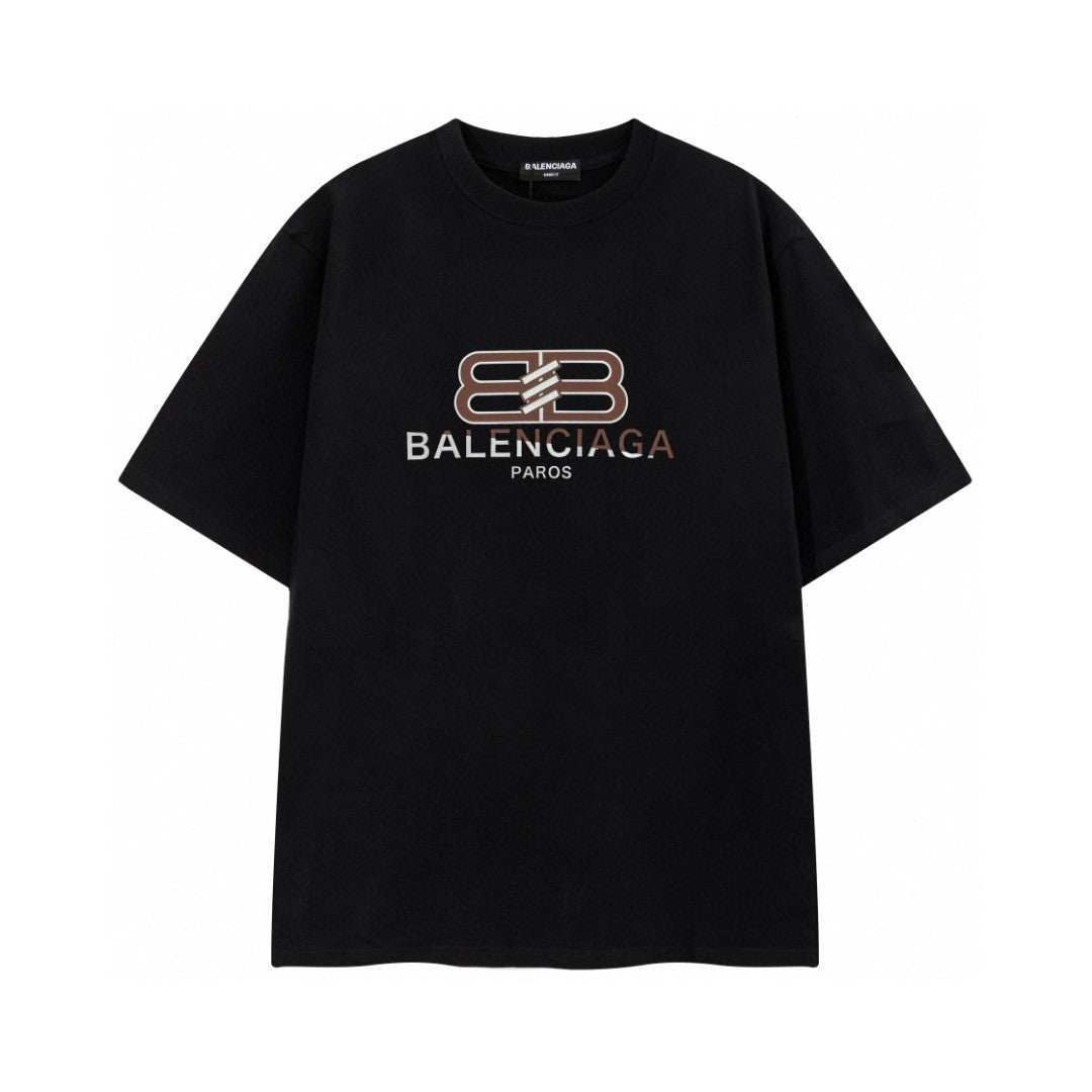 【初夏新作】BALENCIAGAバレンシアガ シリコンプリント半袖Tシャツ