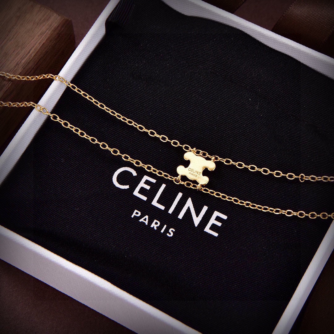 [CELINE]トリオンフネックレスクリスタルTRIONFnecklace