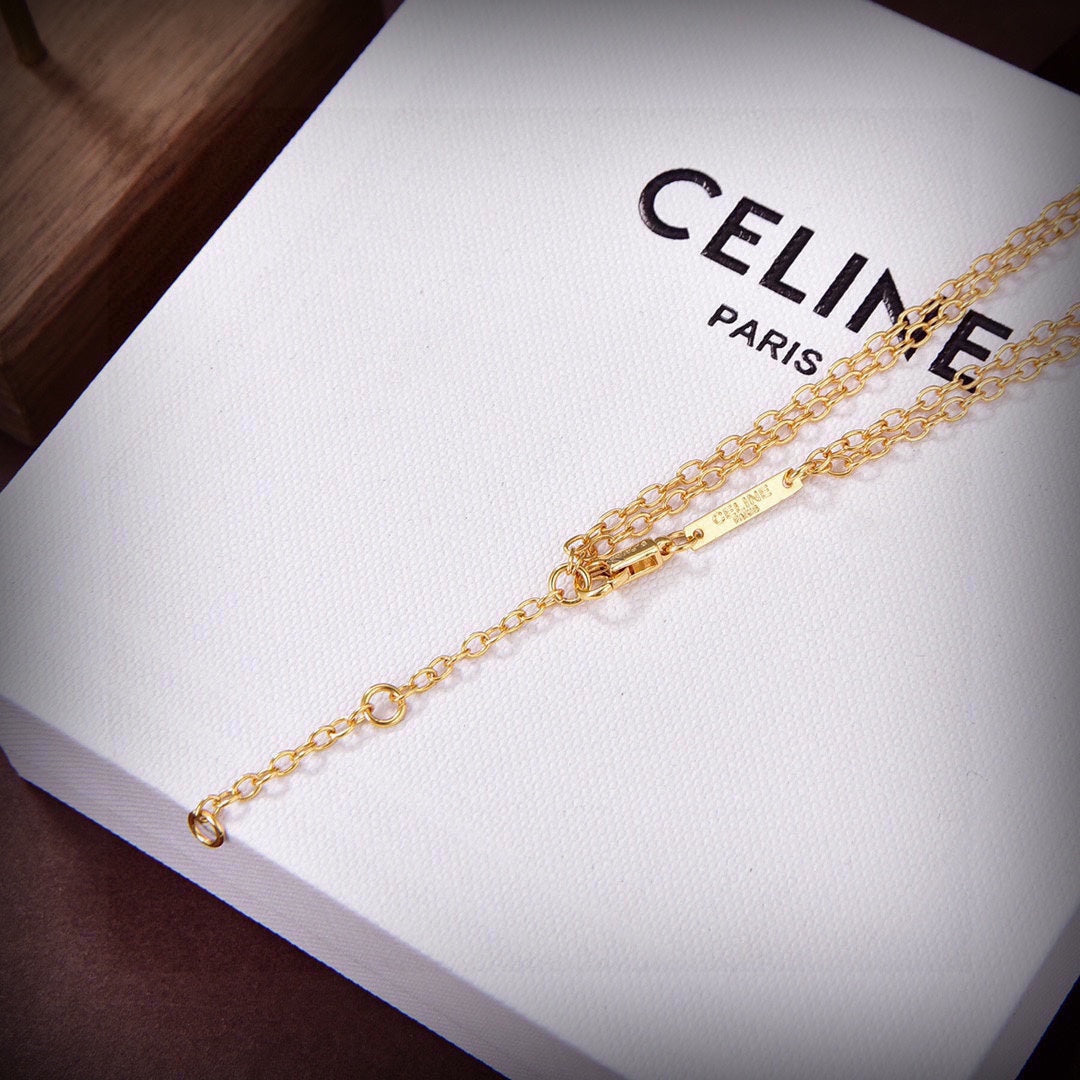 [CELINE]トリオンフネックレスクリスタルTRIONFnecklace